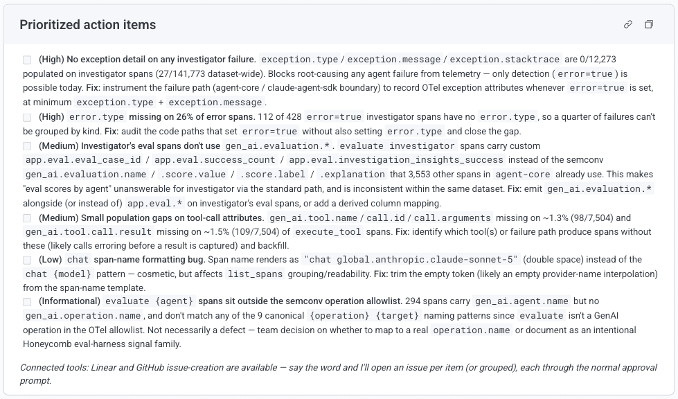 Canvas agent-instrumentation-audit skill results, continued
