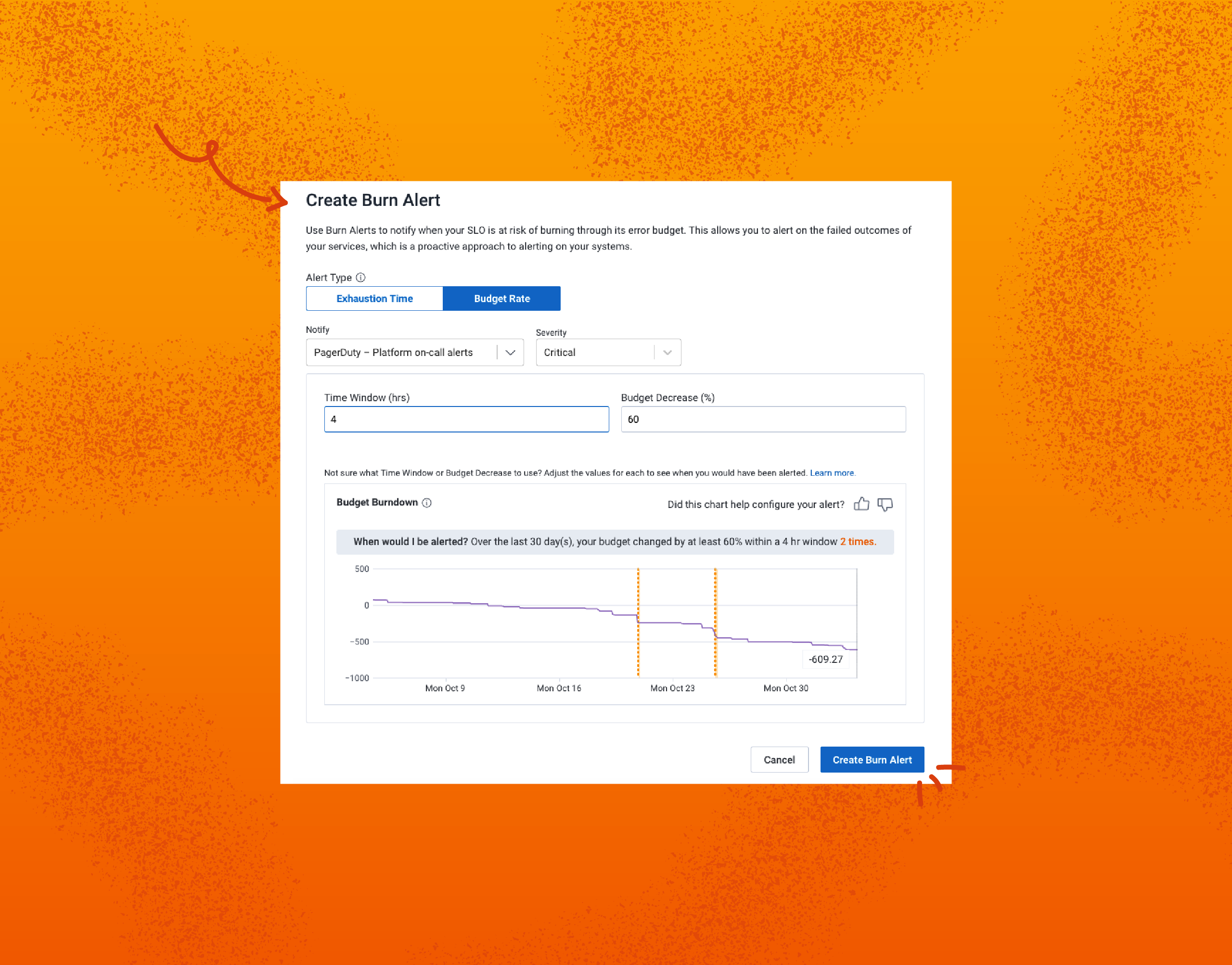 SLOs Get Budget Rate Alerts