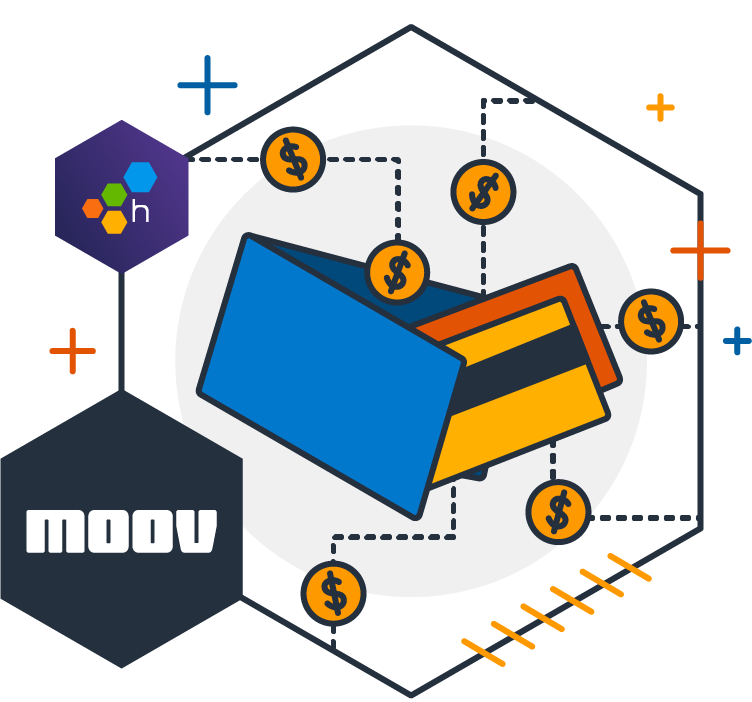 Moov Logo with Honeycomb Hex.