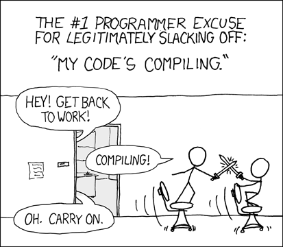 Randall Monroe, xkcd "Compiling"