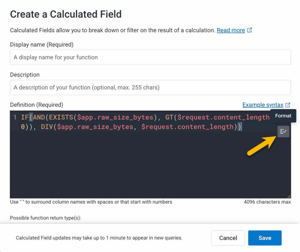 Create a Calculated Field